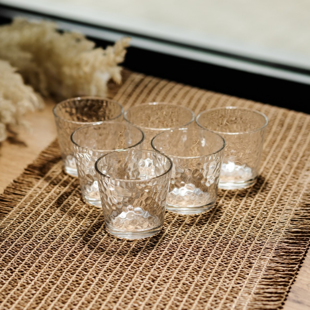 Набор стаканов для напитков Textured Tumbler 6 штук по 140 мл HP-17-17