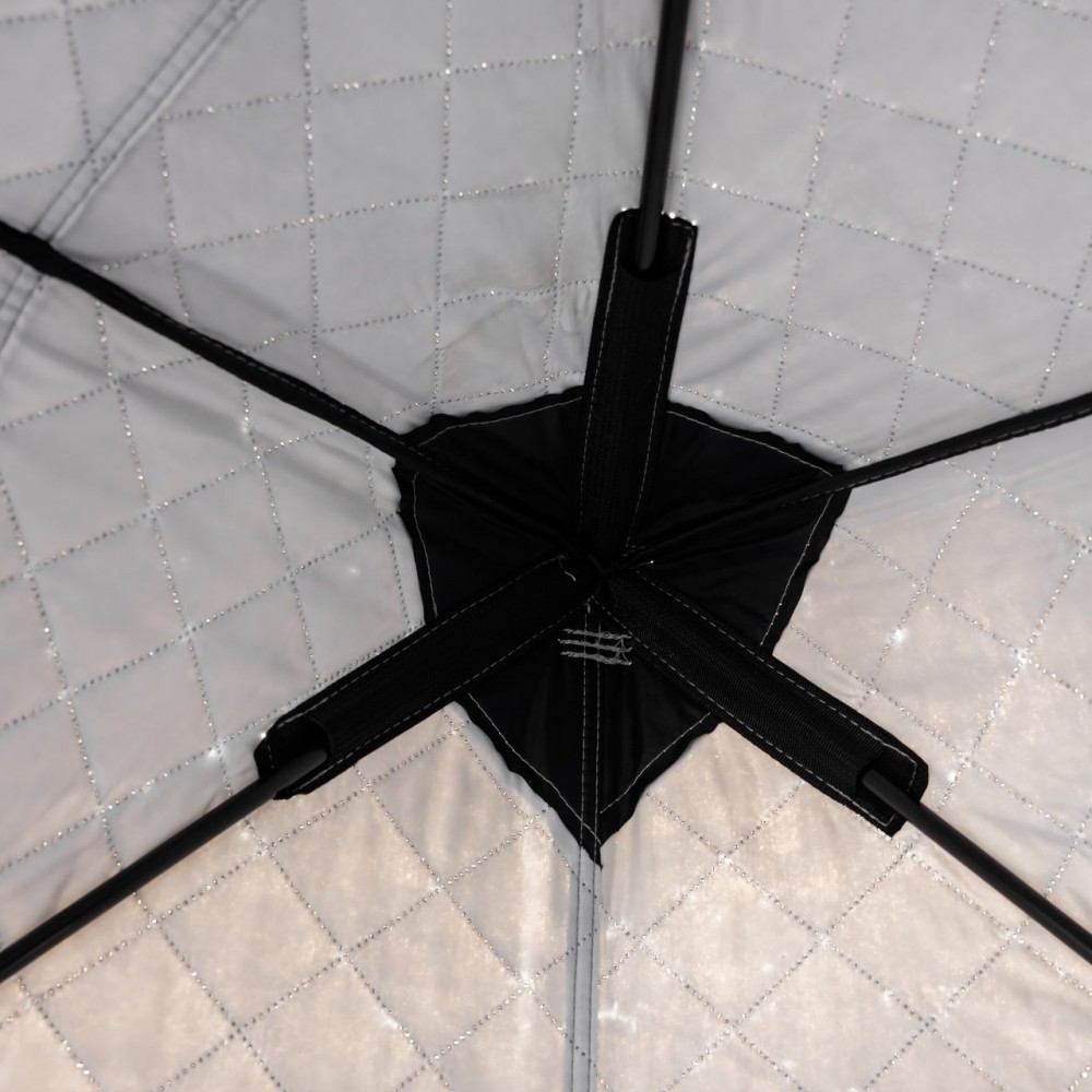 Палатка зимняя утепленная "Куб" (3-х местная 210х210х210), Зимняя палатка для рыболова туризма кемпинга и путешествий Черная LU-BD18B