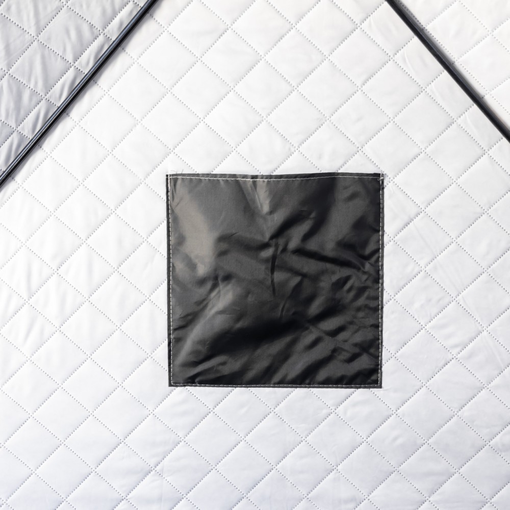 Палатка зимняя утепленная "Куб" (3-х местная 210х210х210), Зимняя палатка для рыболова туризма кемпинга и путешествий Черная LU-BD18B