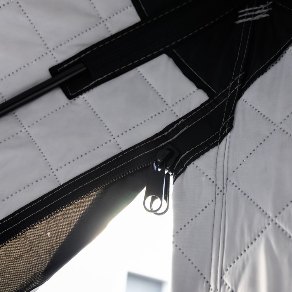 Палатка зимняя утепленная "Куб" (3-х местная 210х210х210), Зимняя палатка для рыболова туризма кемпинга и путешествий Черная LU-BD18B