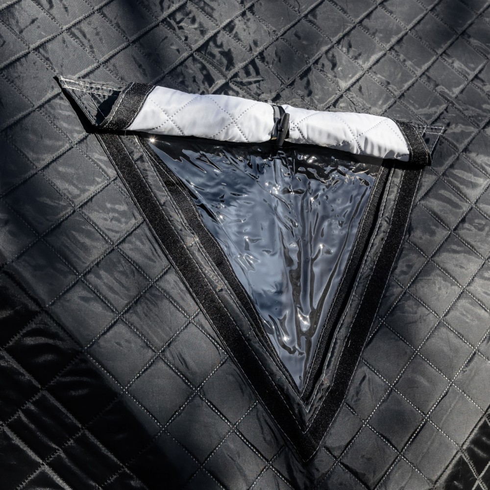 Палатка зимняя утепленная "Куб" (3-х местная 210х210х210), Зимняя палатка для рыболова туризма кемпинга и путешествий Черная LU-BD18B