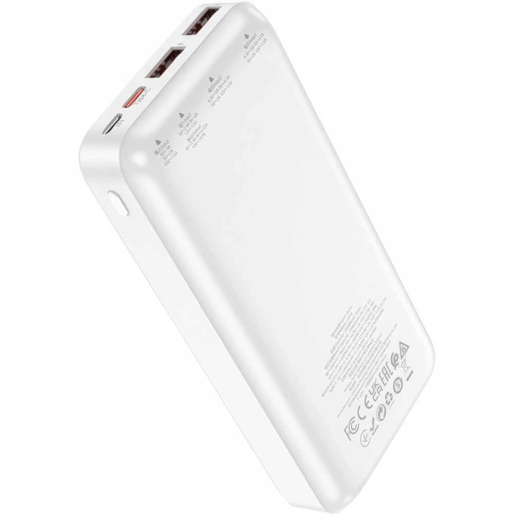 Повербанк Hoco J101A 20000 mAh с быстрой зарядкой 22.5W, белый