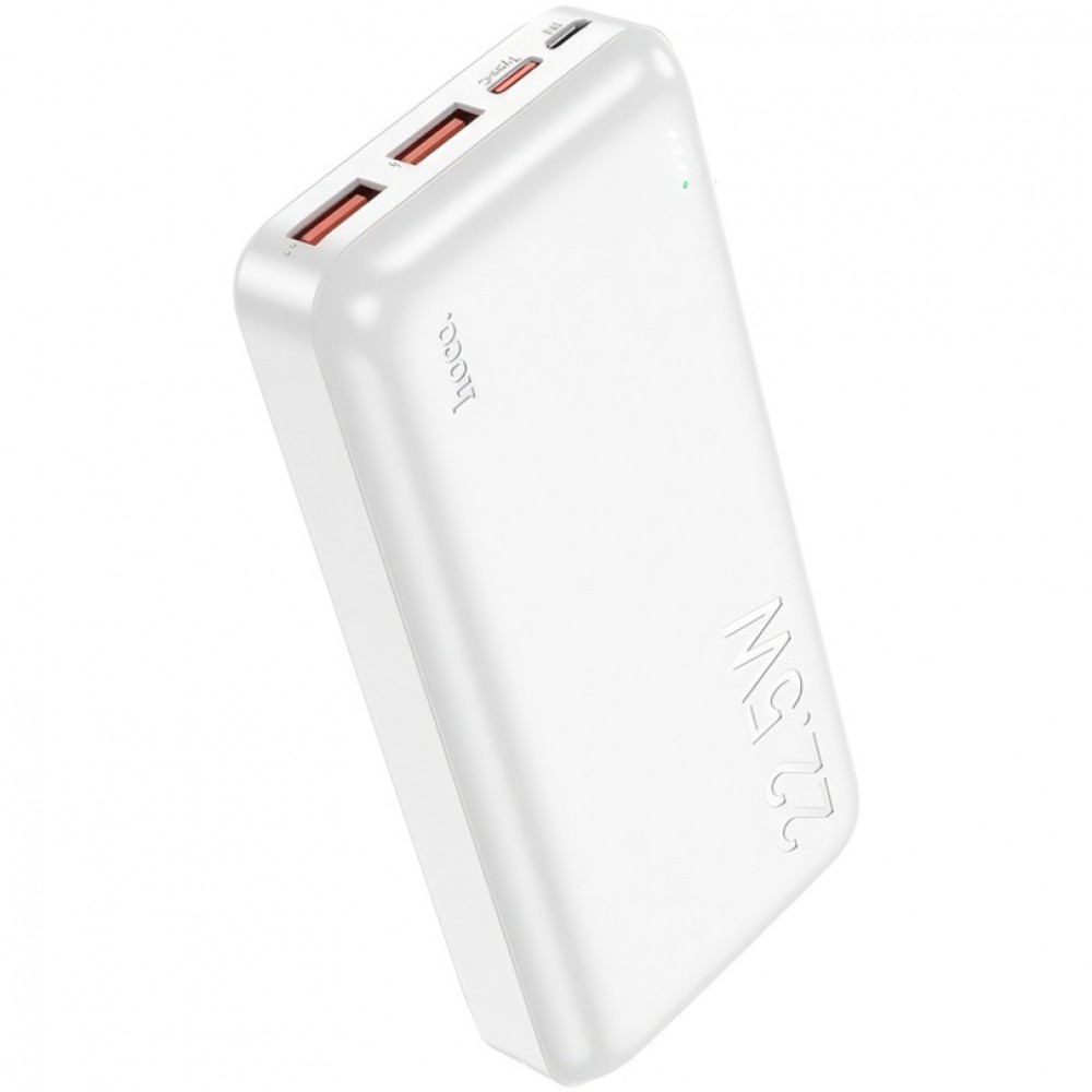 Повербанк Hoco J101A 20000 mAh с быстрой зарядкой 22.5W, белый