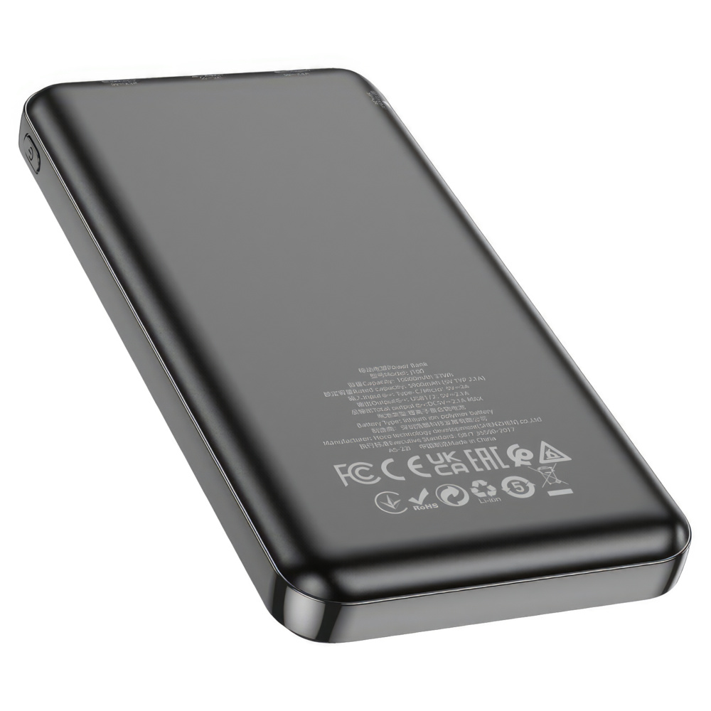 Повербанк Hoco J100 High-ranking 10000 mAh, чорний