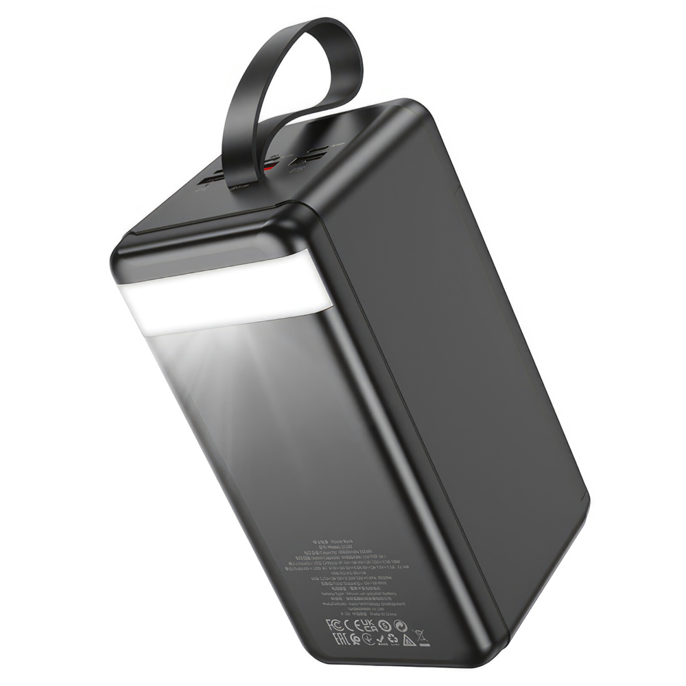 Зовнішній акумулятор (Power Bank) Hoco J123D Element 90000 mAh із швидкою зарядкою 22.5W+PD20W, чорний