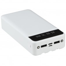 Зовнішній акумулятор (Power Bank) XO PR163 20000 mAh з підсвічуванням, білий